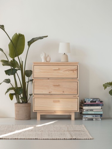 Cajonera de madera con 3 cajones 78x100 AIKA | LUFE