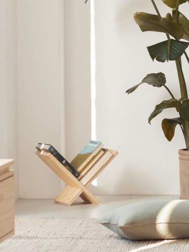 Portariviste decorativo in legno | LUFE