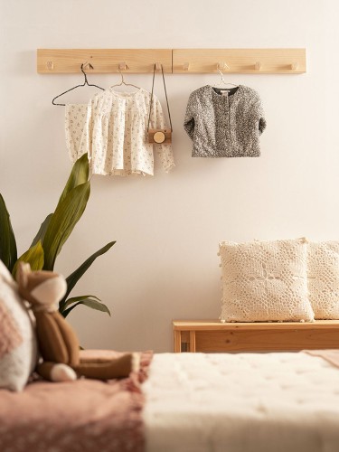 Patère rectangulaire en bois | LUFE