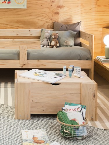 Coffre de rangement NINAO 70 cm en bois | LUFE