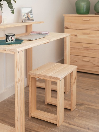 Banc en bois massif de 45cm | LUFE