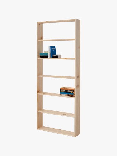 Étagère basique à 7 tablettes en bois | LUFE