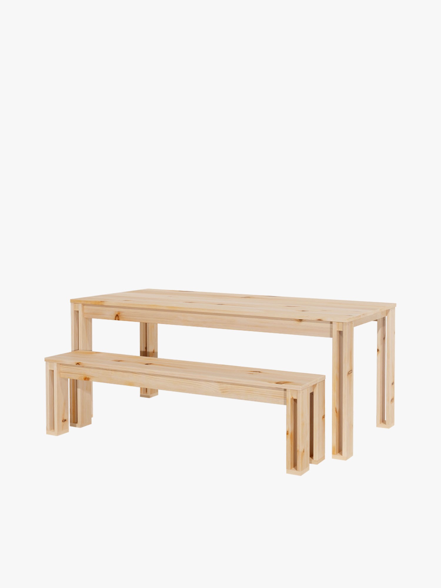 Ensemble Table à Manger + 2 Bancs - Bois Chêne Et Noir - Dimensions Table 160x80x75 Cm