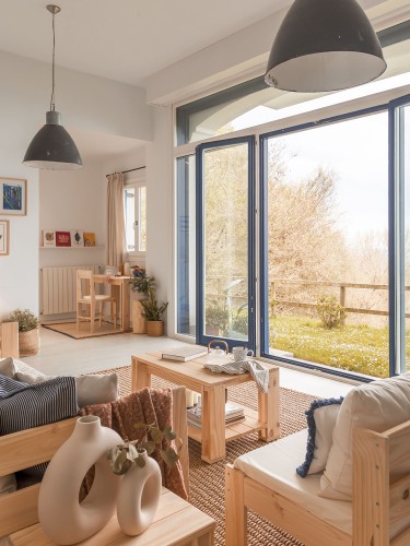 Mesa de centro de madeira 55x88 cm | LUFE