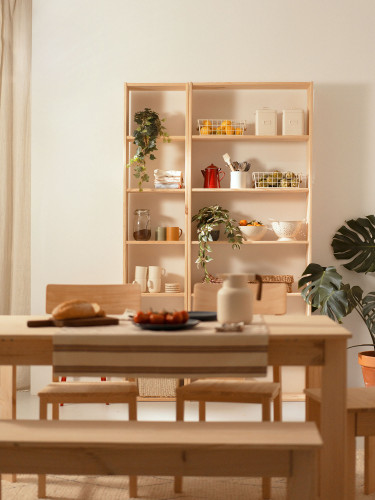 Estantería básica 7 baldas de madera | LUFE