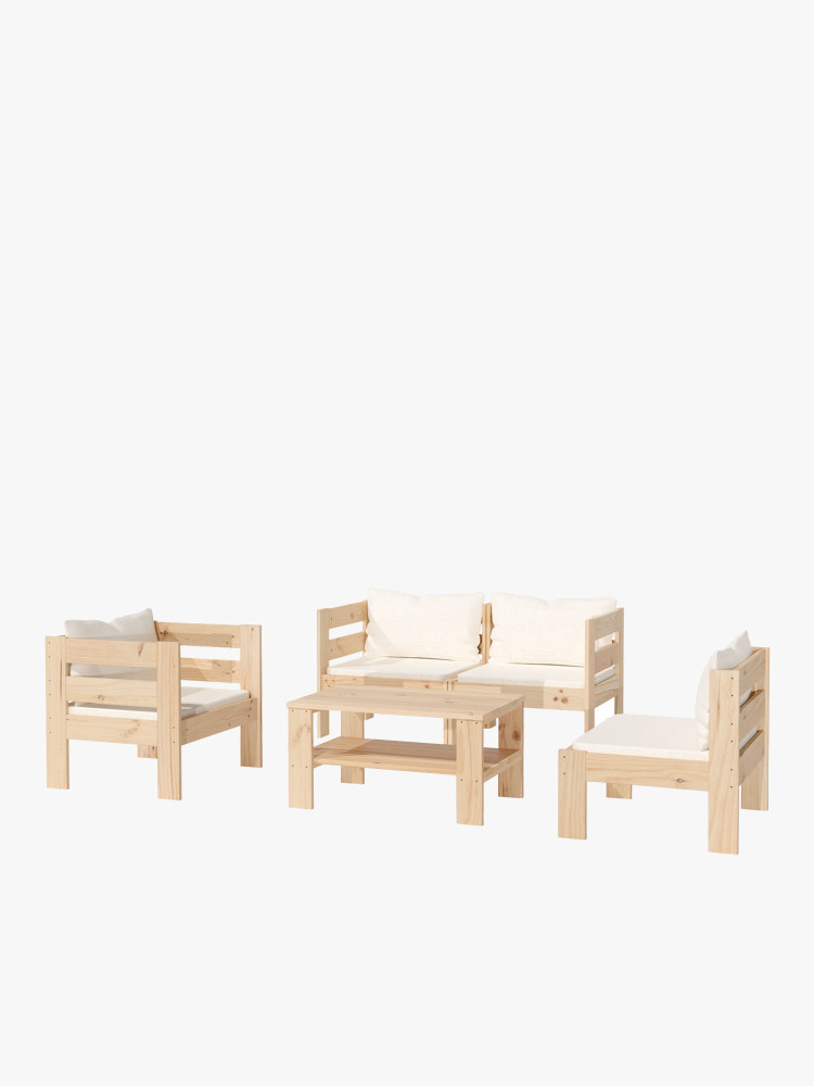 OREKA conjunto sofá modular con mesa