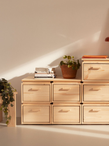 Mobile schedario con 4 cassetti LIBE | LUFE