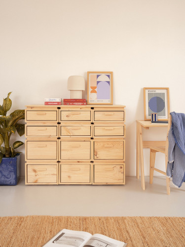 Meuble classeur avec 12 tiroirs LIBE | LUFE