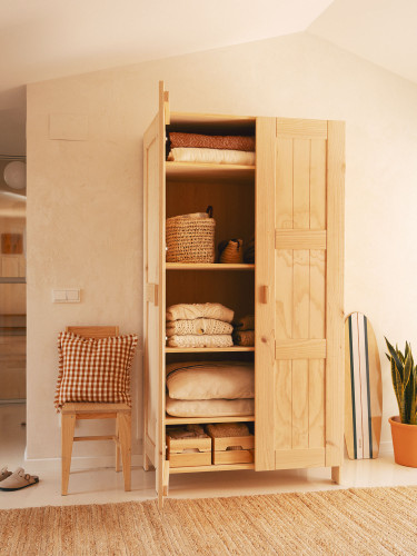 Armoire organisateur avec étagères en bois NINAO | LUFE