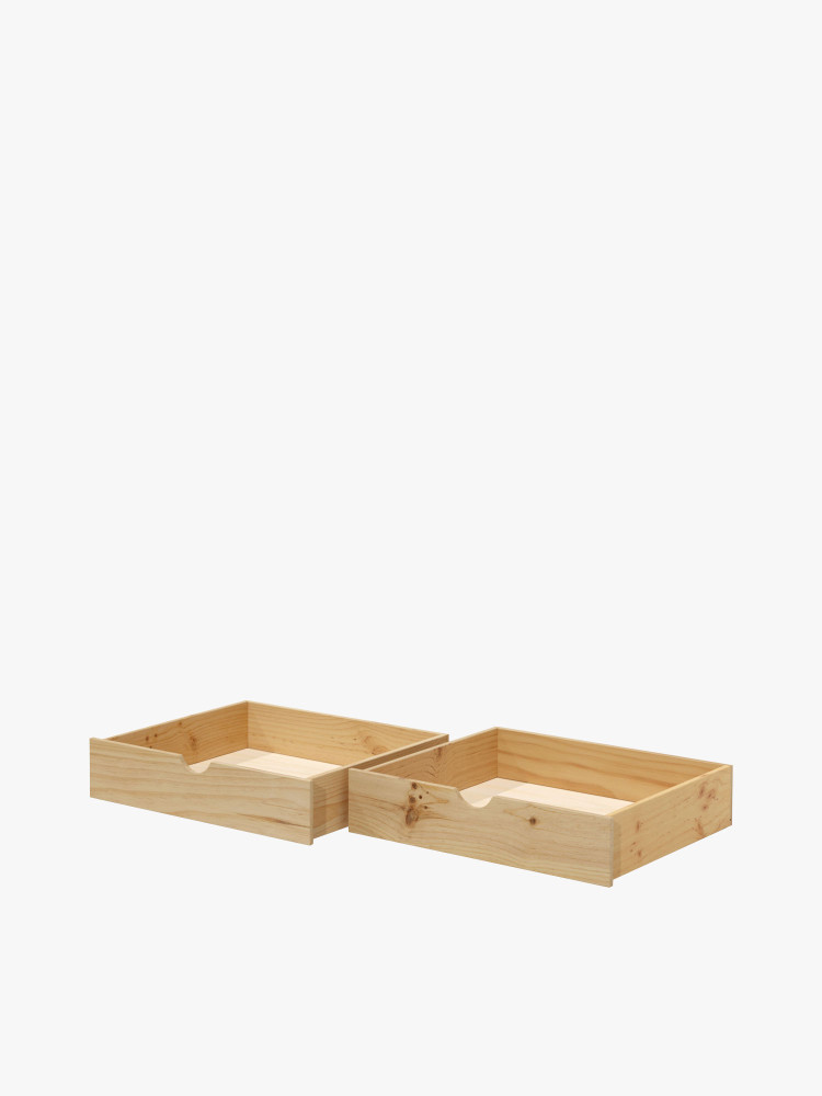 Cajones de almacenaje fondo 90 cm de madera | LUFE 2