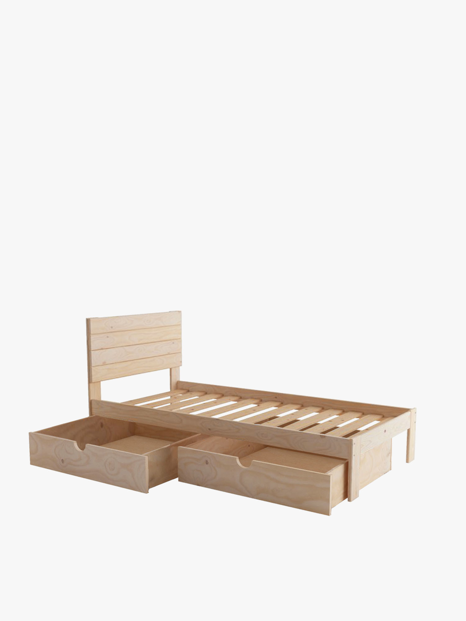 TESTA lit simple 80 avec 2 tiroirs