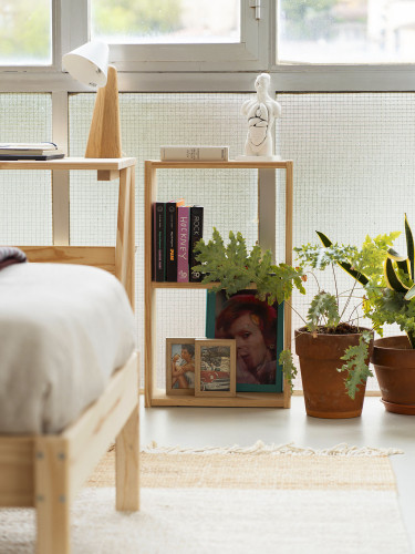 Estantería cubo 3 baldas de madera | LUFE