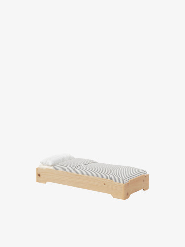 Cama montessori apilable infantil de madera 120x60 cm | LUFE