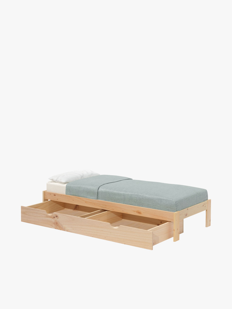 BASO letto singolo 90 con contenitore