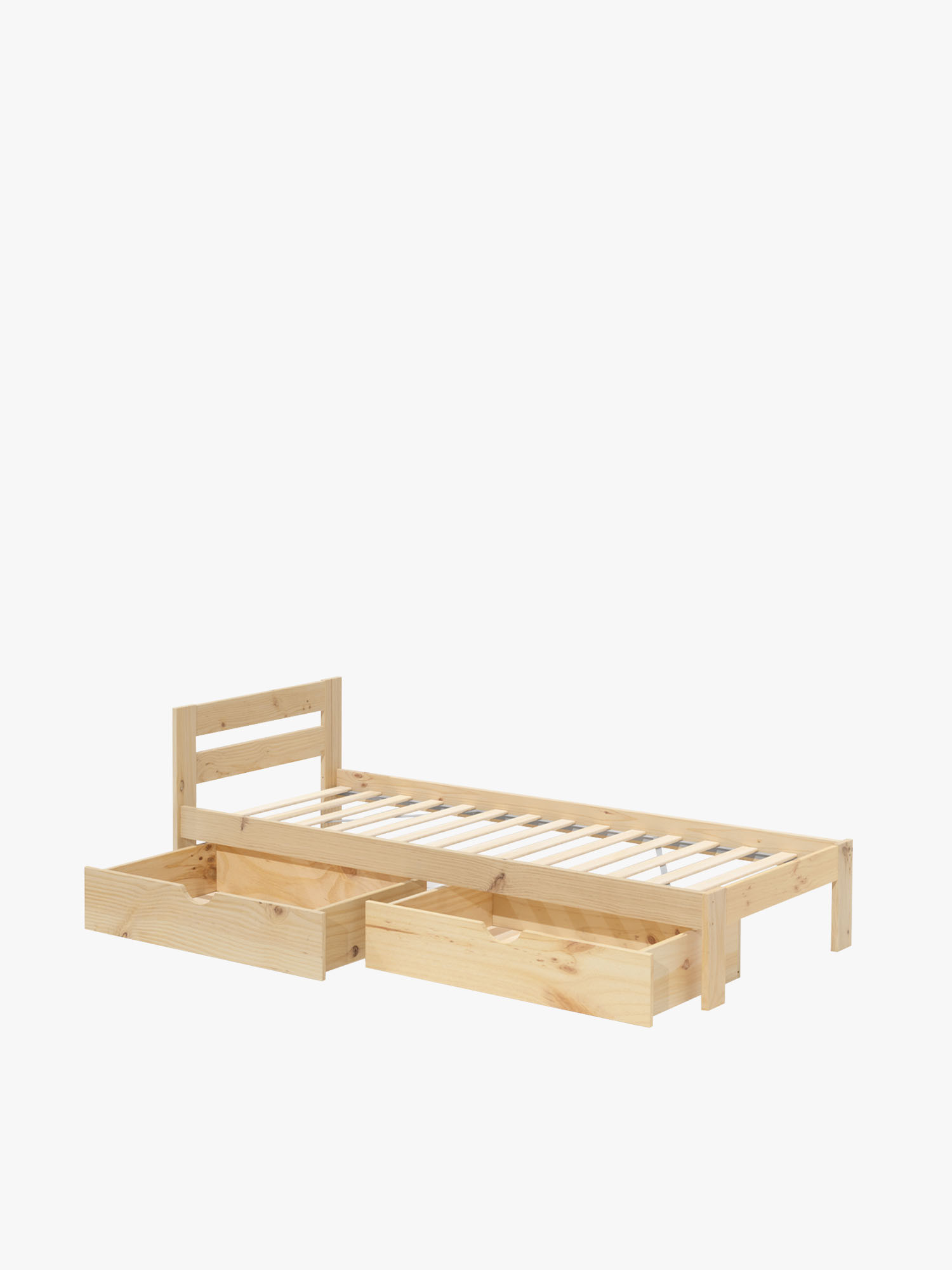 LORE lit simple 80 avec tiroirs