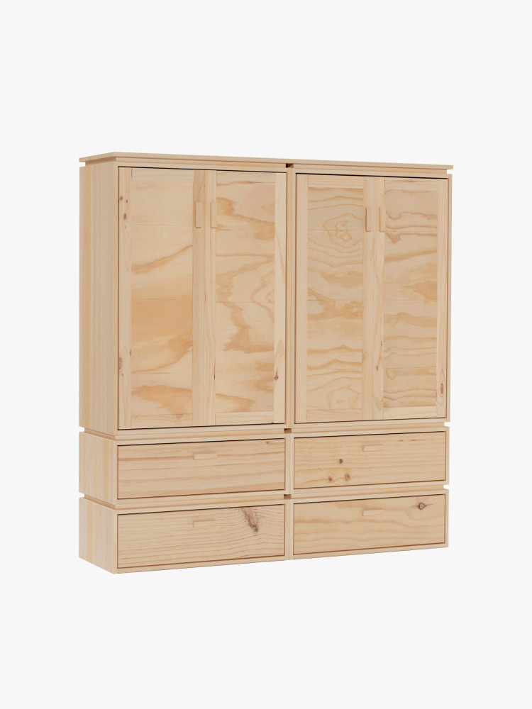 LIBE armoire avec 4 tiroirs 157x171