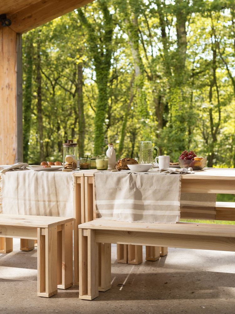 ARINA banc en bois 160x33 2