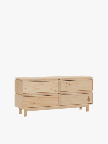 Cómoda dupla com 4 gavetas 157x72 AIKA | LUFE