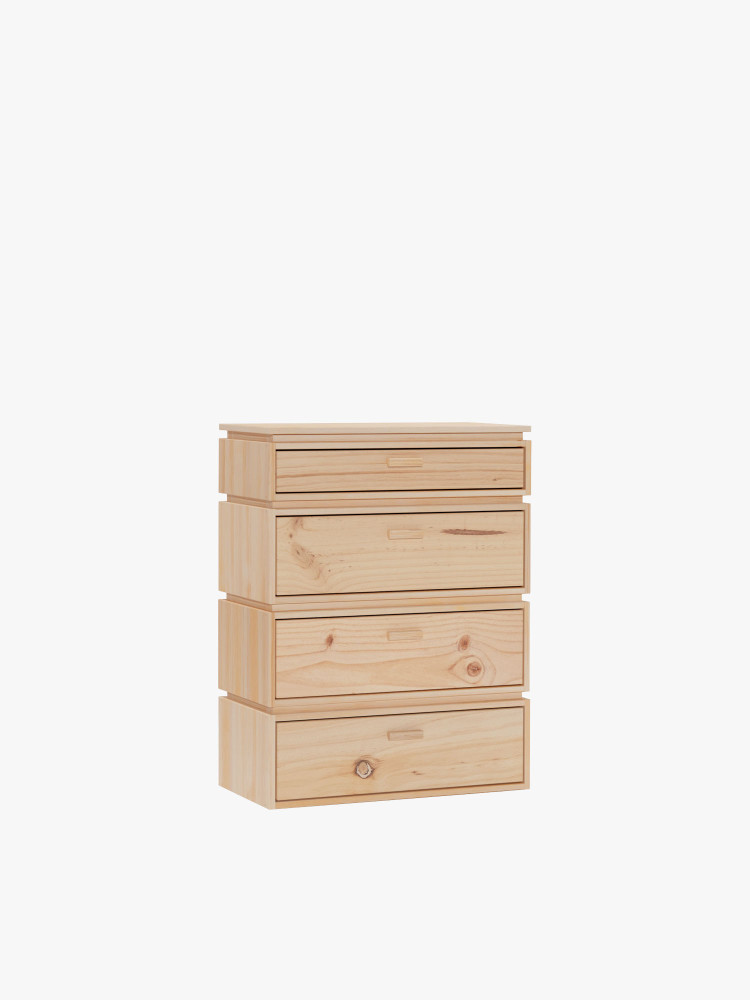 LIBE cassettiera con 4 cassetti 78x105