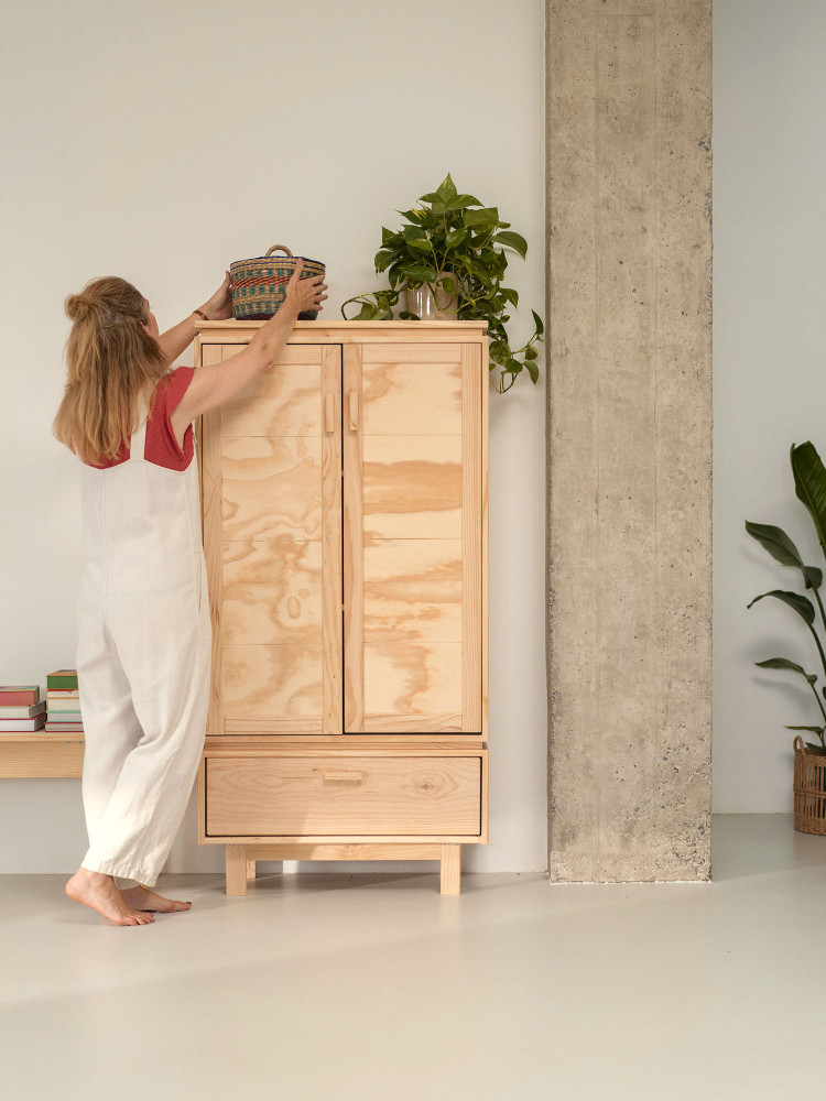 AIKA armadio basso con cassetto 78x156 2