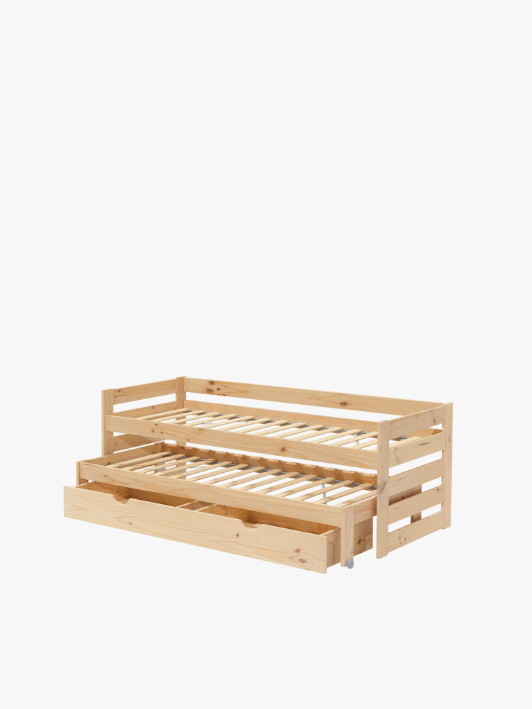 Letto estraibile 80 compatto con contenitore | LUFE 2