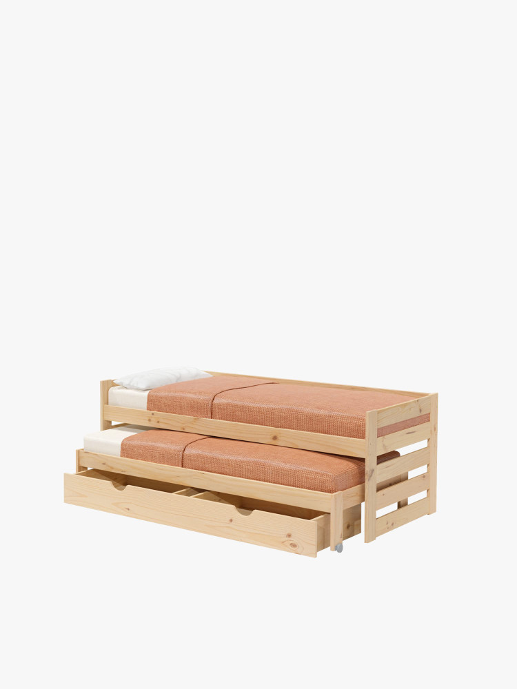 Cama nido compacta 80 con cajón | LUFE