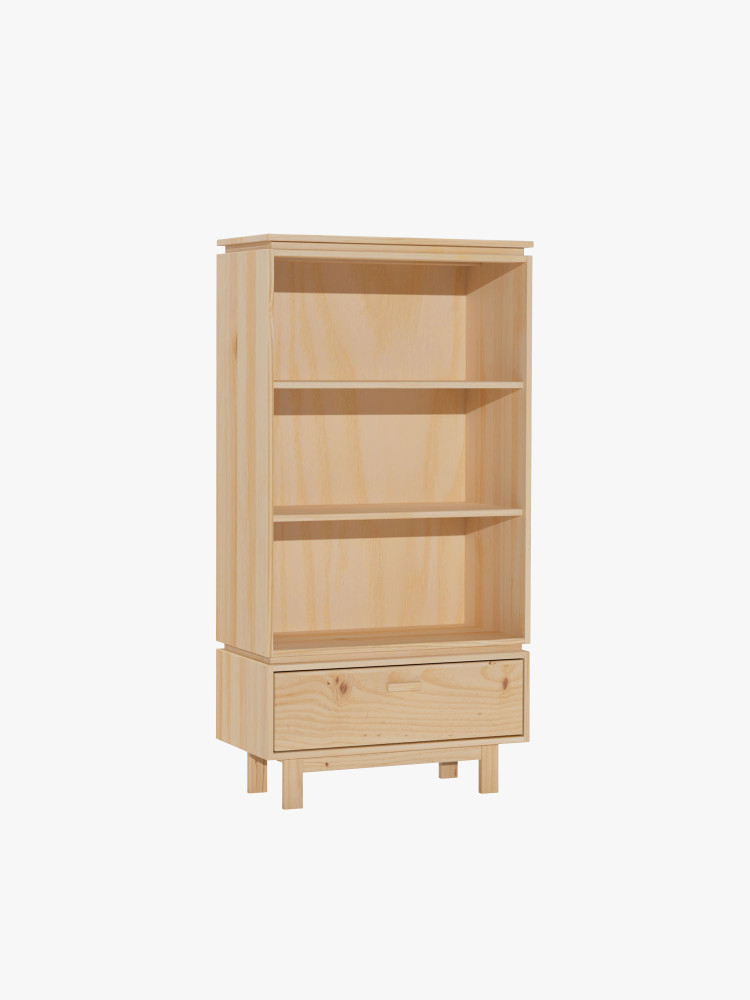 AIKA scaffale basso con cassetto 78x156