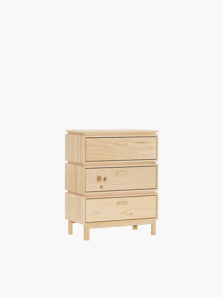 Cajonera de madera con 3 cajones 78x100 AIKA | LUFE