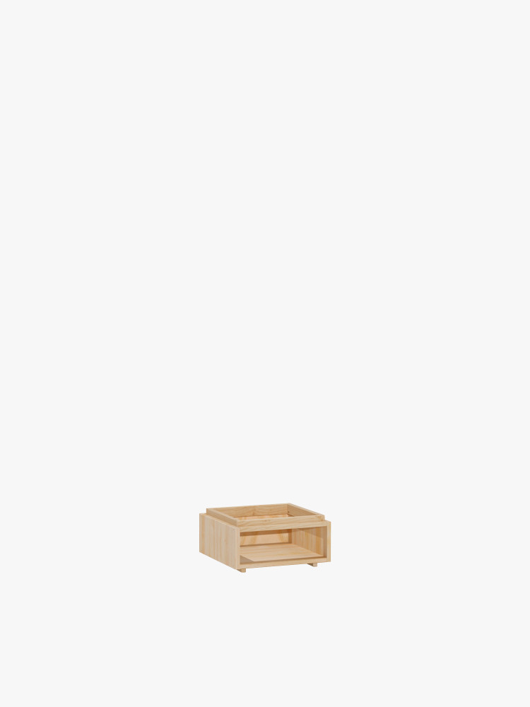 Module creux en bois naturel 39x20 | LUFE