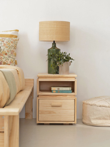 Module creux en bois naturel 39x20 | LUFE