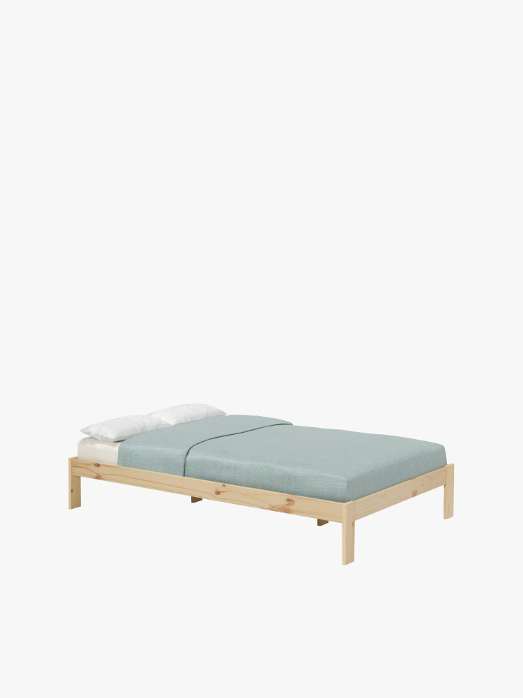 Cama doble BASO 140 cm de madera | LUFE