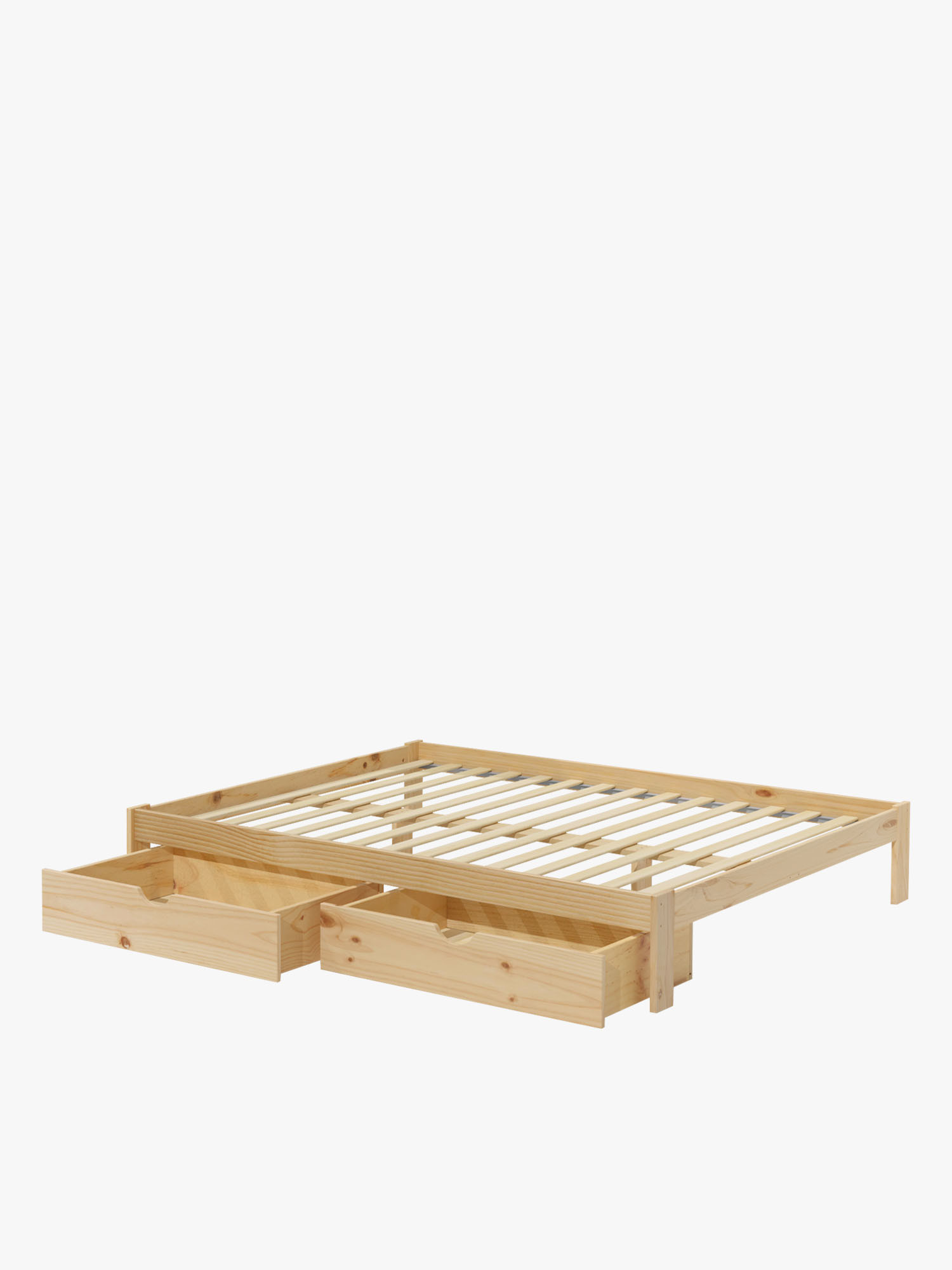 Lit double BASO 180 cm avec 2 tiroirs | LUFE