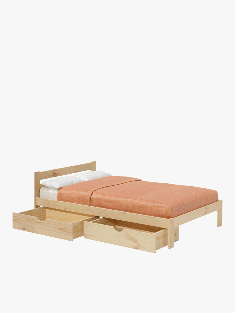 Cama doble LORE 135 cm con cajones | LUFE
