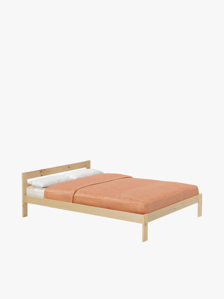 Cama de casal LORE 180 cm em madeira | LUFE