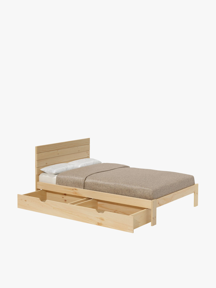Cama doble TESTA 135 cm con cajón | LUFE