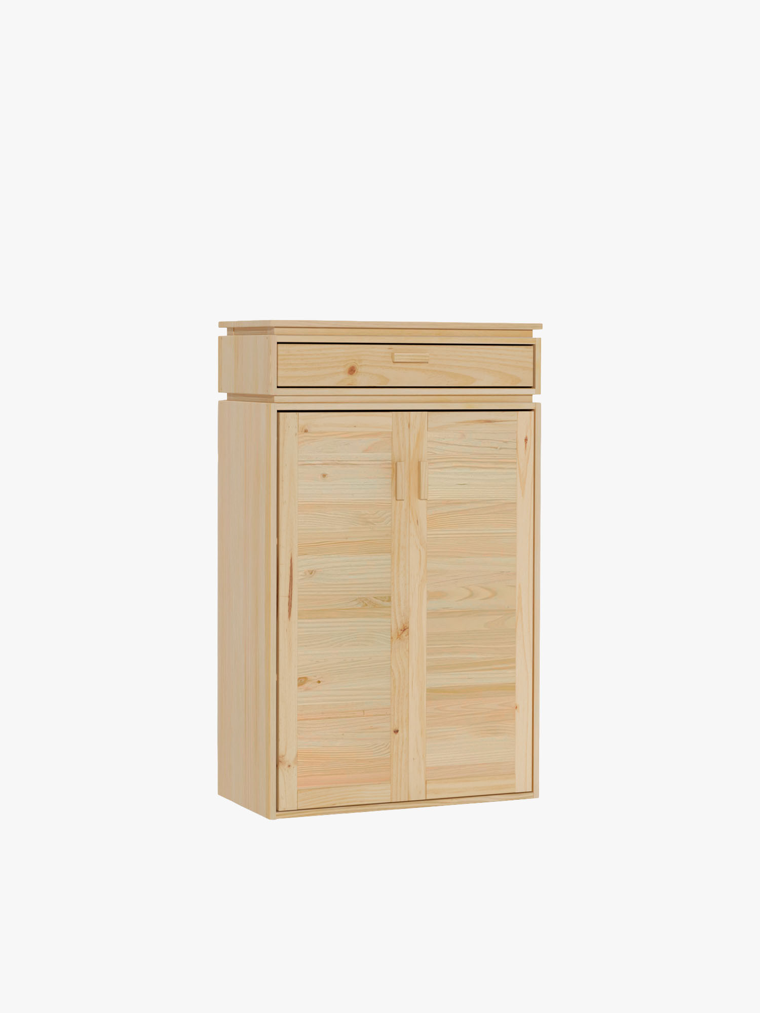 Armario recibidor de madera natural con cajón | LUFE