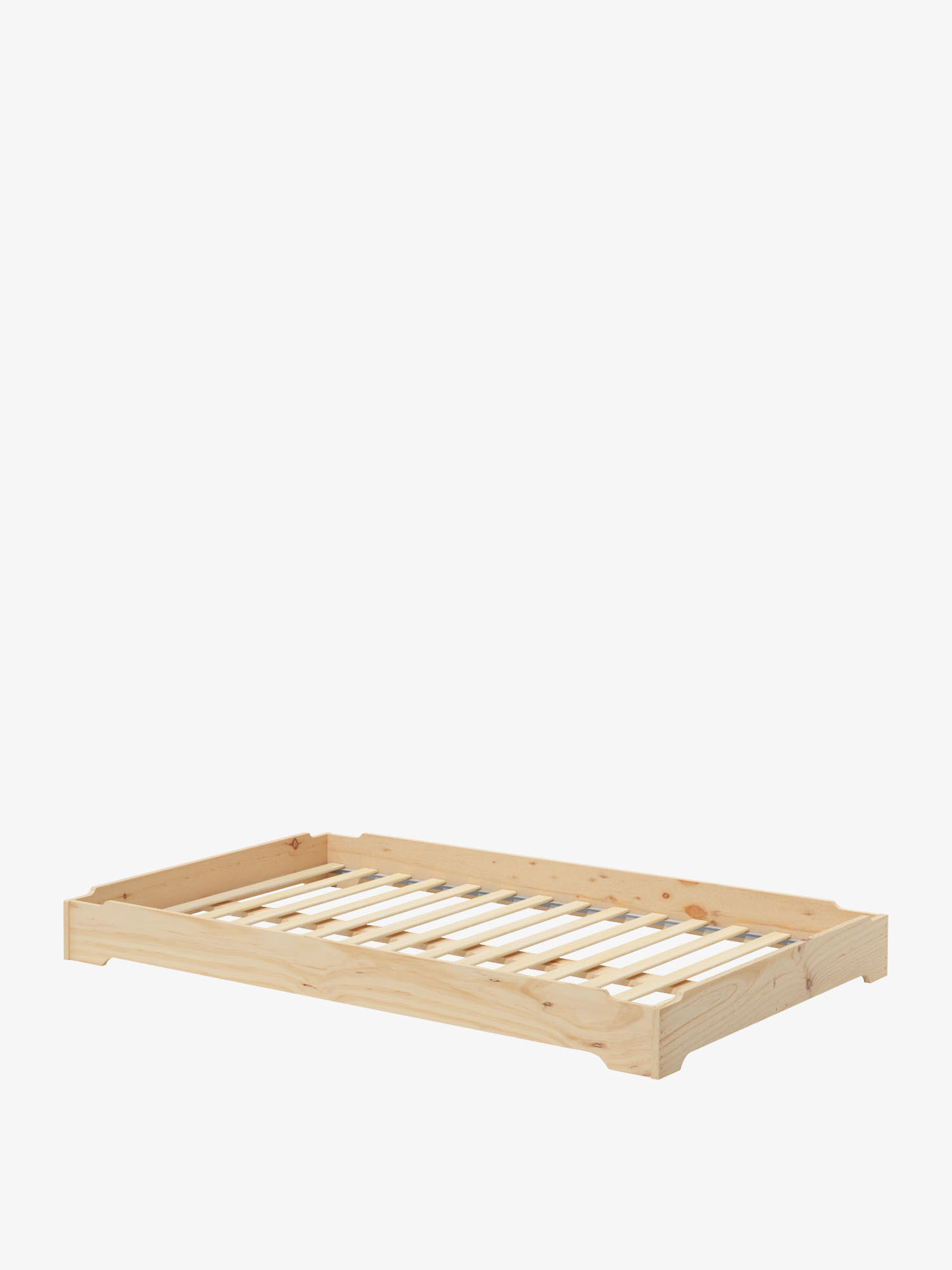 Lit au sol MENDI 140 cm style tatami japonais en bois | LUFE