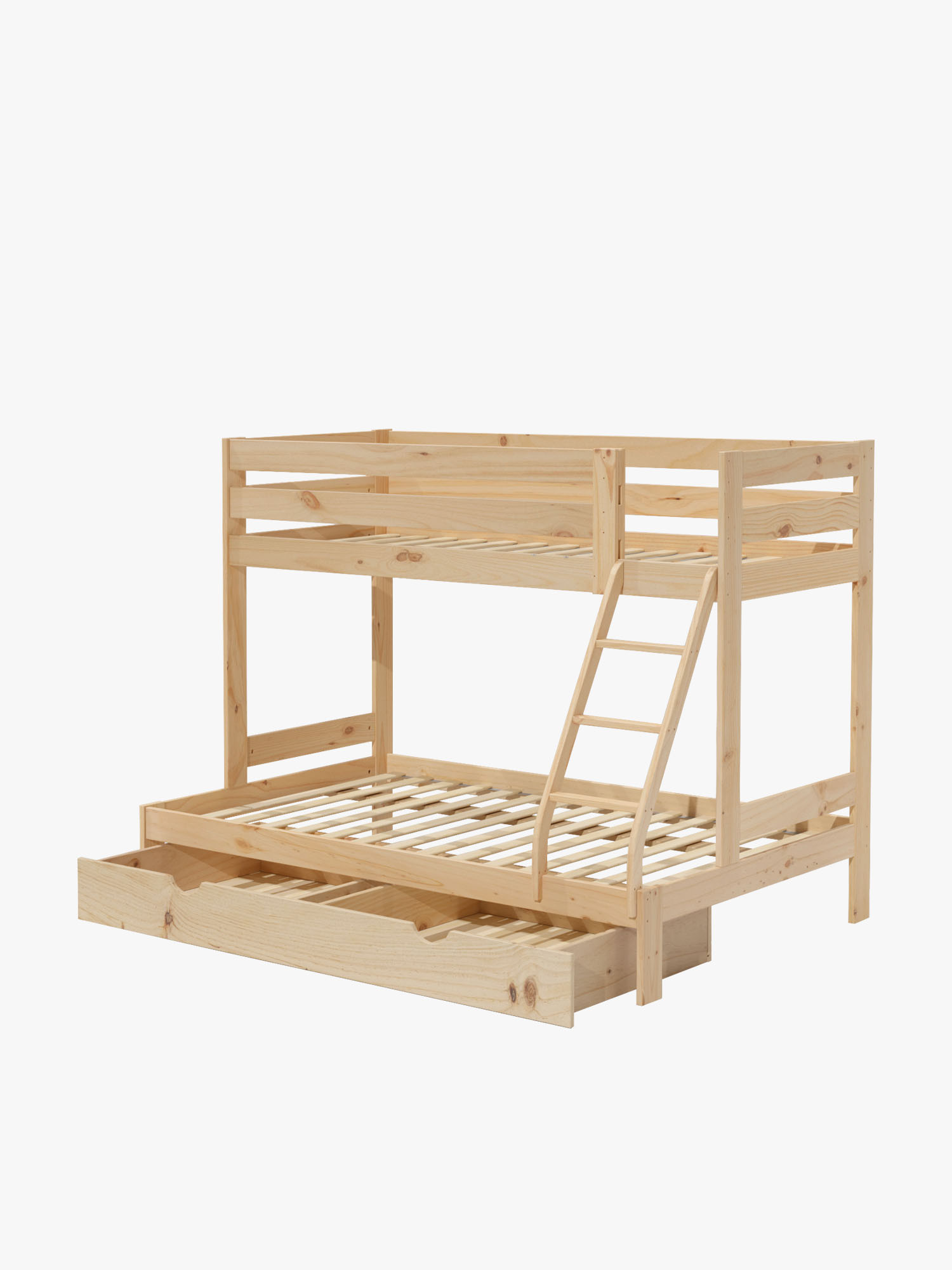 Beliche de casal cama 90 e 140 com gaveta | LUFE