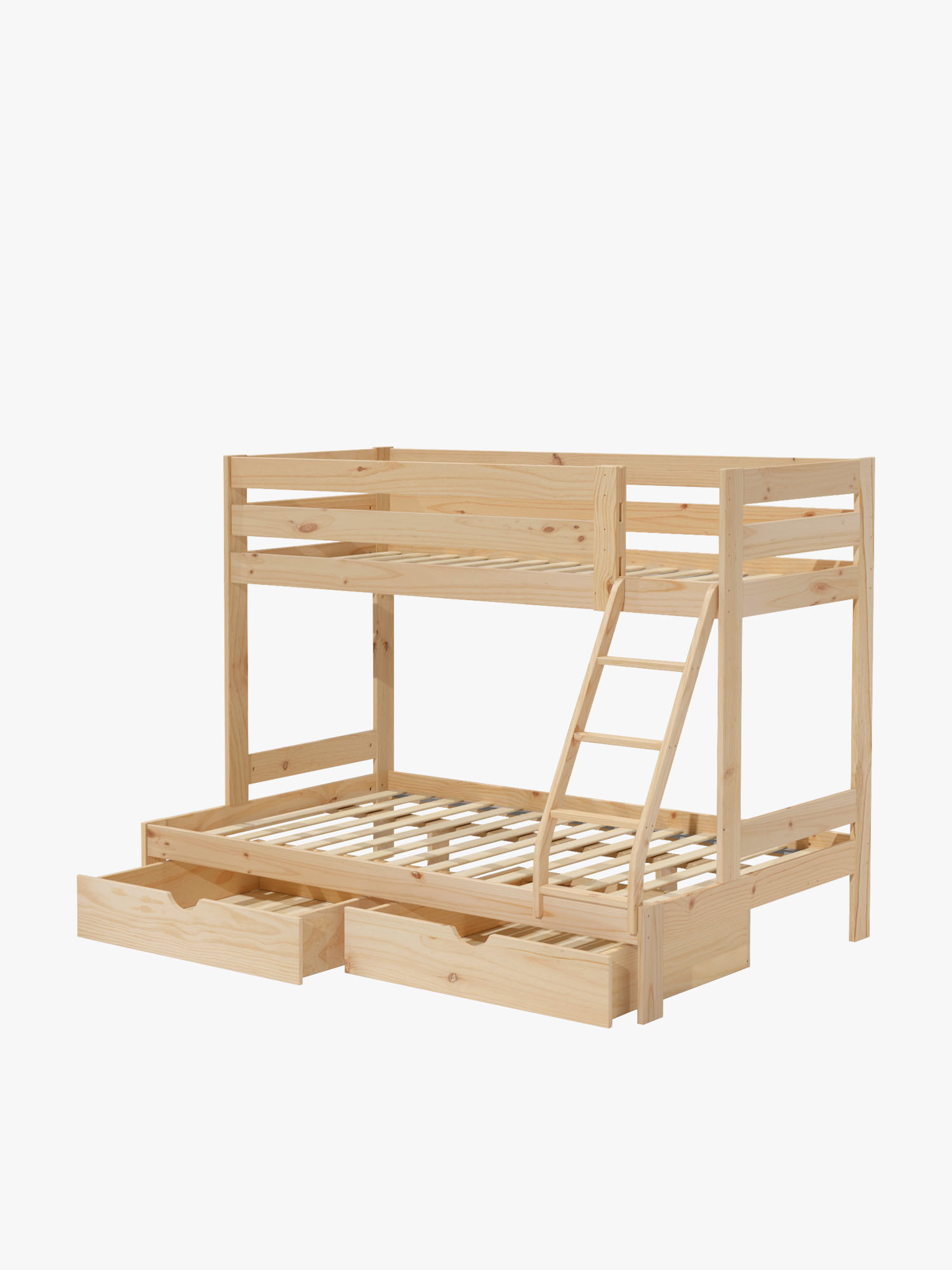 Litera triple cama 90 y 135 con cajones | LUFE