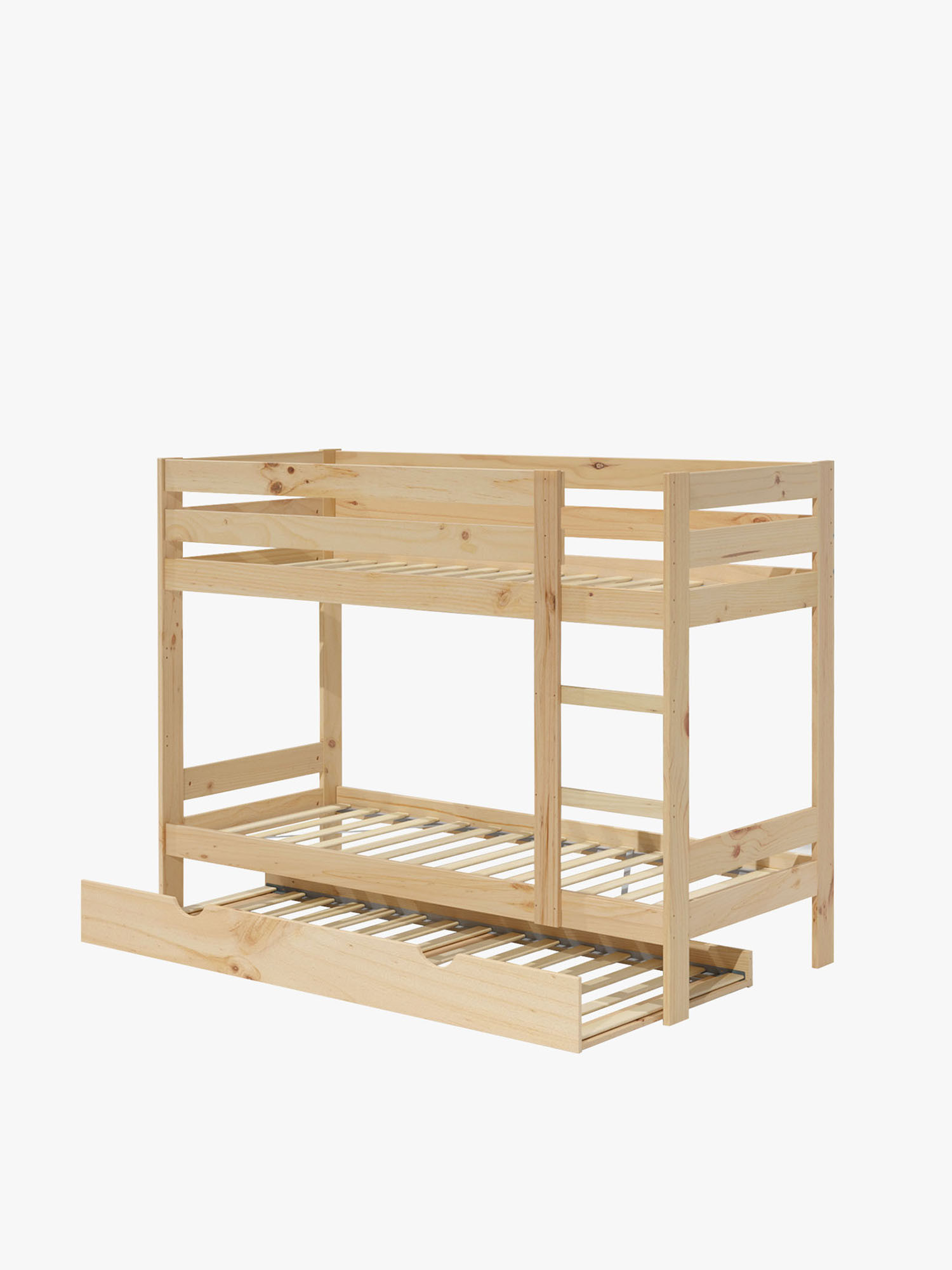 Litera infantil LORE de madera de 80 cm con cama nido | LUFE