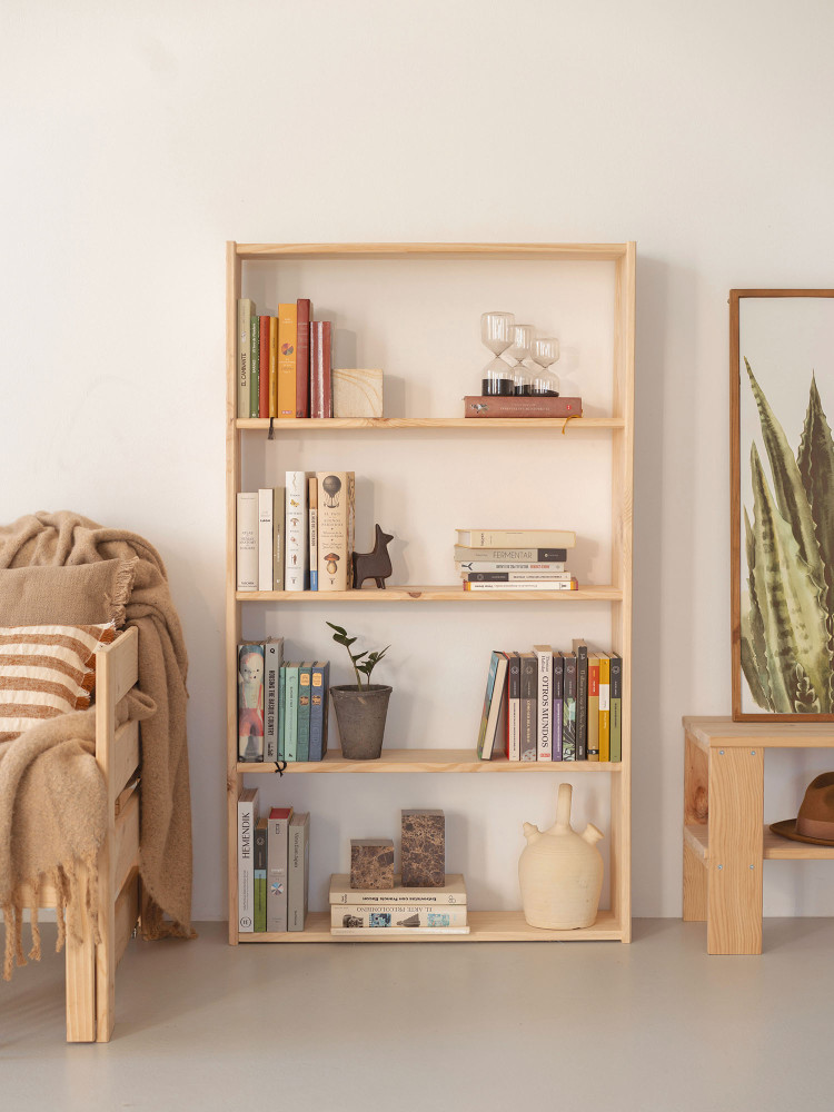 Estante básica 5 prateleiras de madeira | LUFE 2