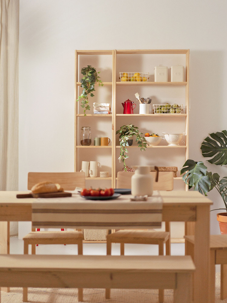 Étagère basique à 7 tablettes en bois | LUFE 2