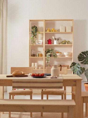 Scaffale basic 7 ripiani in legno | LUFE