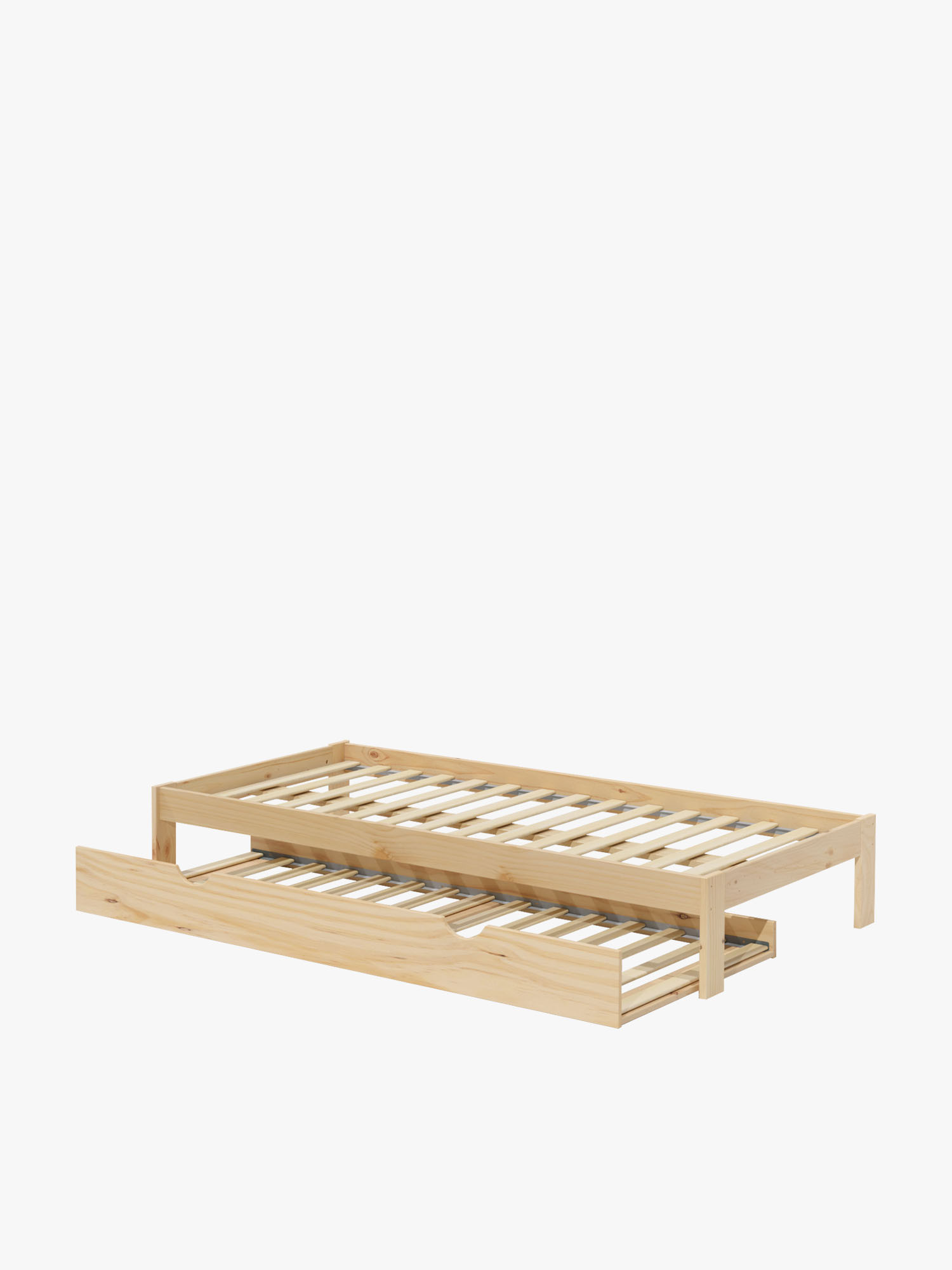 Letto 105 in legno ecologico con letto estraibile | LUFE