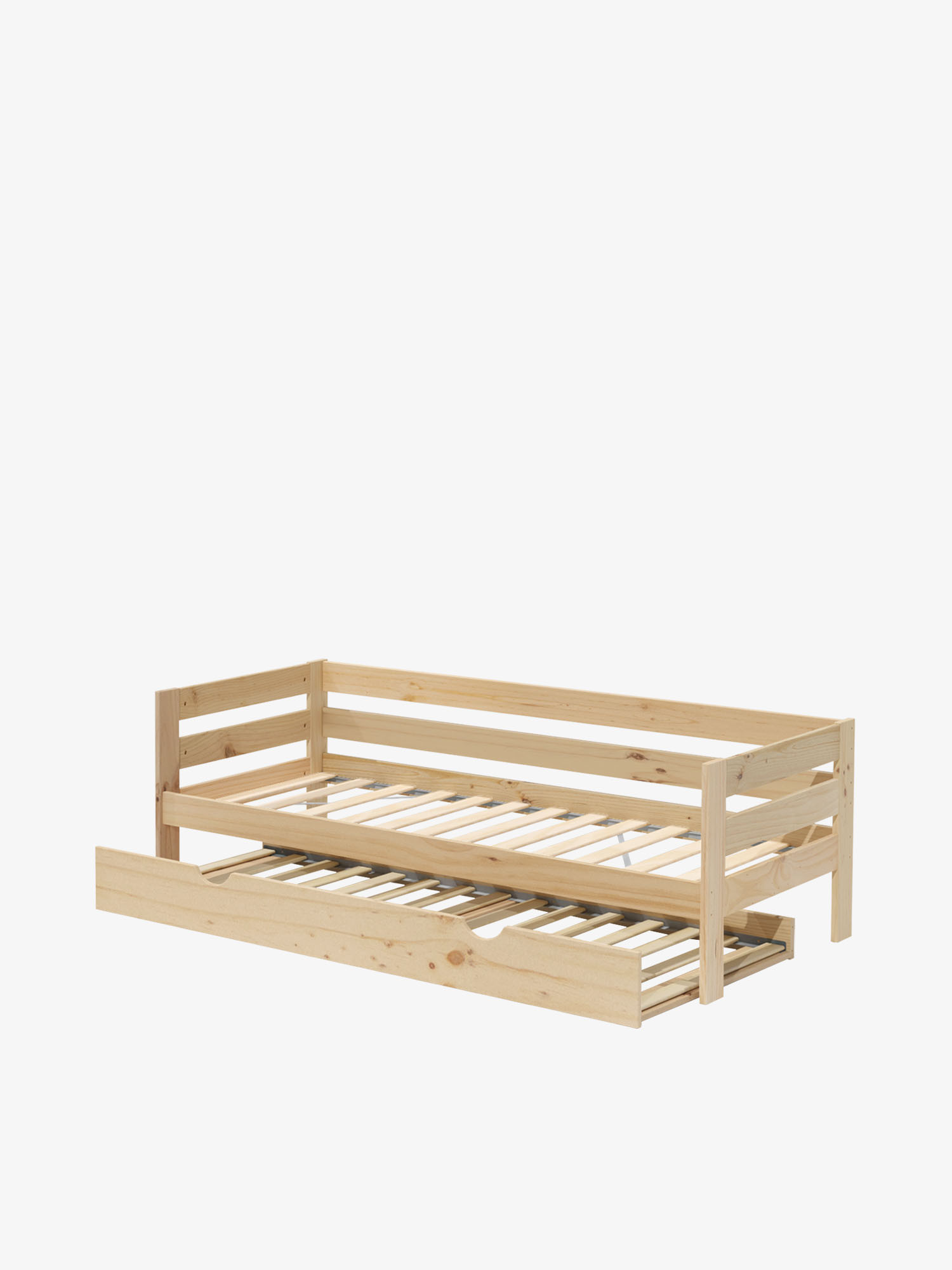 Diván con nido infantil LORE individual de madera de 80 cm | LUFE