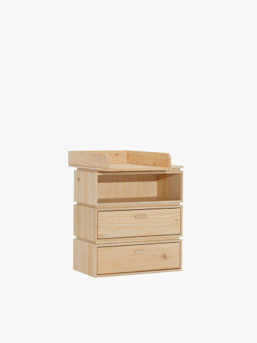 Commode modulaire avec plan à langer amovible pour bébé