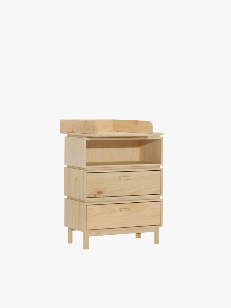 Cómoda modular com muda-fraldas removível para bebé | LUFE