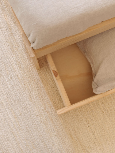 Cassetti contenitori profondità 90 cm in legno | LUFE