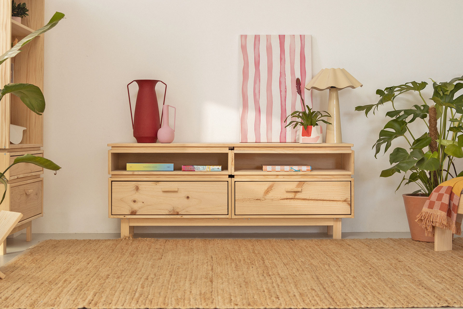 Imagen de ambiente 1 para:Muebles TV de madera natural