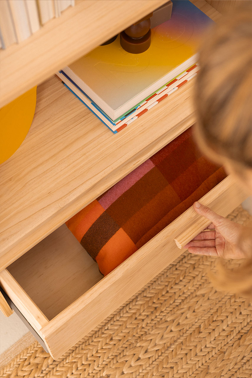 Imagen de ambiente 3 para:Estantería librería con cajones